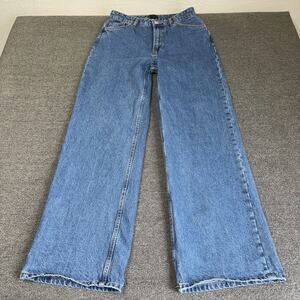 ASOS Jeans Womens 26x32 Blue Denim Medium Wash High Rise Wide Leg Streetwear